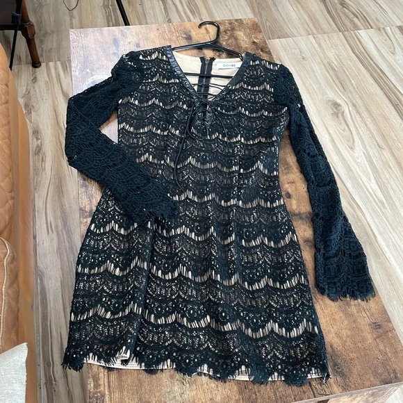 chinese dress ladies Udaya Black Lace Long Sleeve Maxi Dress  THE DRESSING ROOM